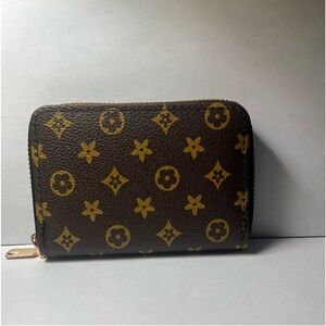 Leather Zipper Wallet/Credit Card Holder